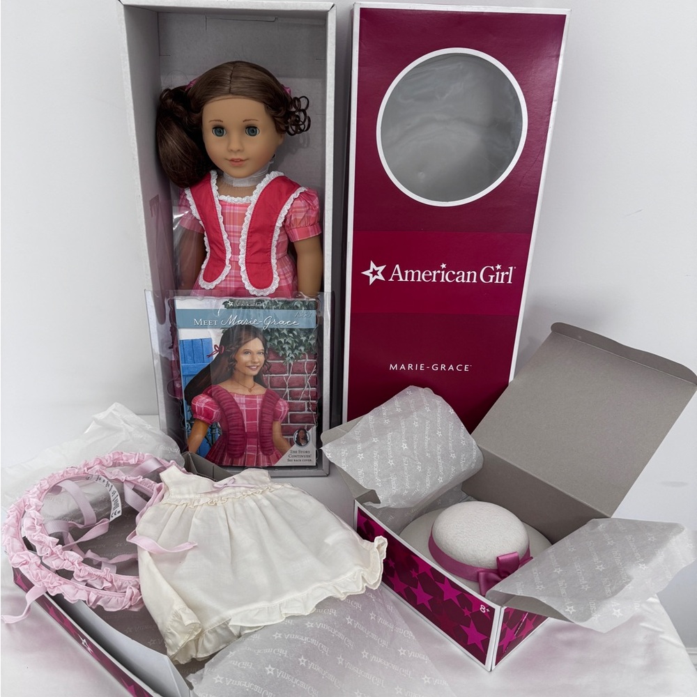 American Girl Doll in Pink and White Ensemble Marie-Grace